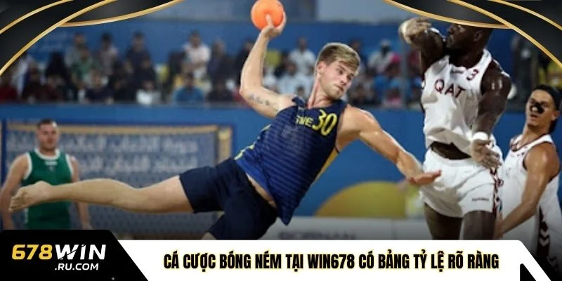 Cá cược bóng ném tại WIN678 có bảng tỷ lệ rõ ràng, minh bạch