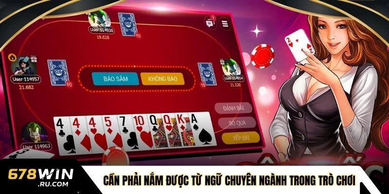 Cần phải nắm được từ ngữ chuyên ngành trong trò chơi